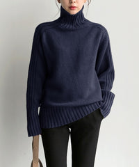 Maglione a collo alto a righe Ember