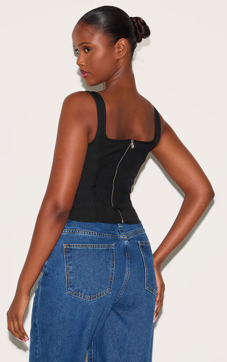 AVIERA Boned Longline Corset Top