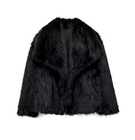 ELVORU - Fur Effect Puffer Coat