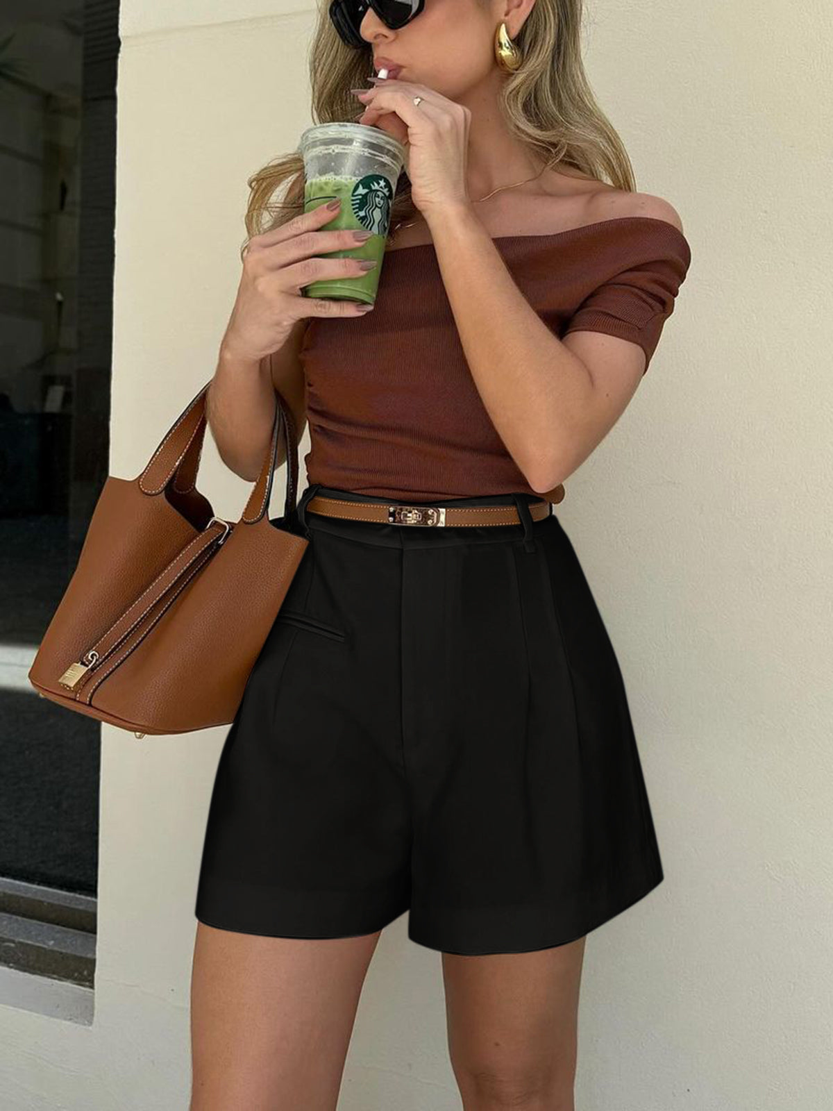 ZAYLA Mid-Waist Shorts