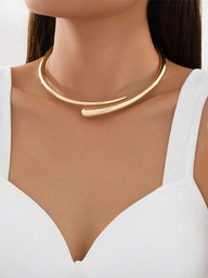 NECKLACE Water Drop Open Choker
