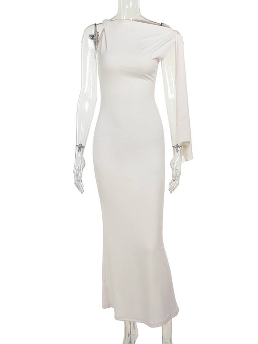 ELEA – One Shoulder Bodycon Maxi Dress