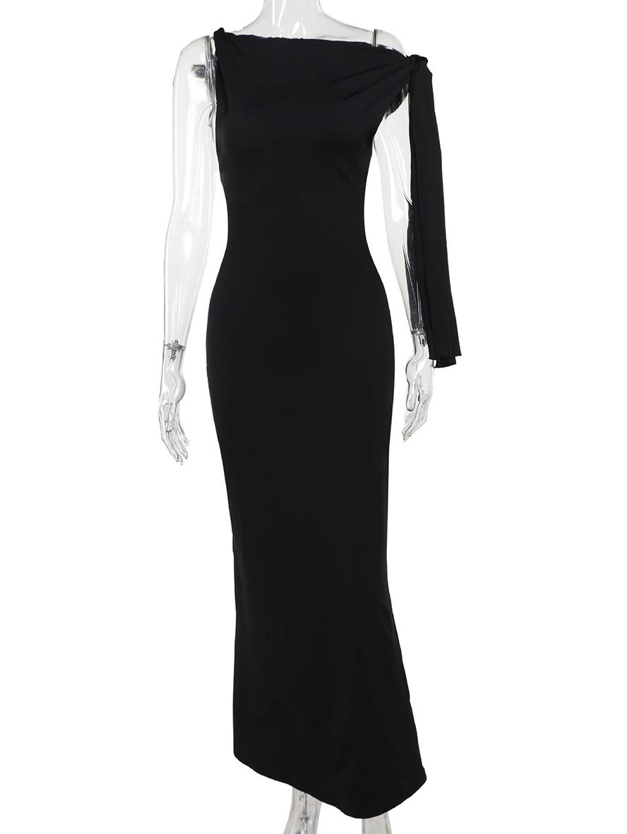 ELEA – One Shoulder Bodycon Maxi Dress