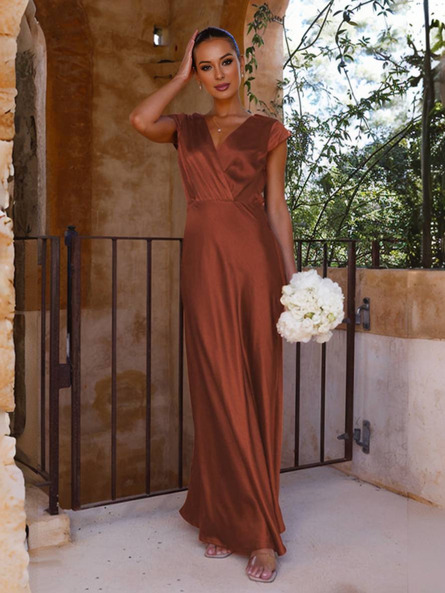 LORINA - Satin Mermaid Dress
