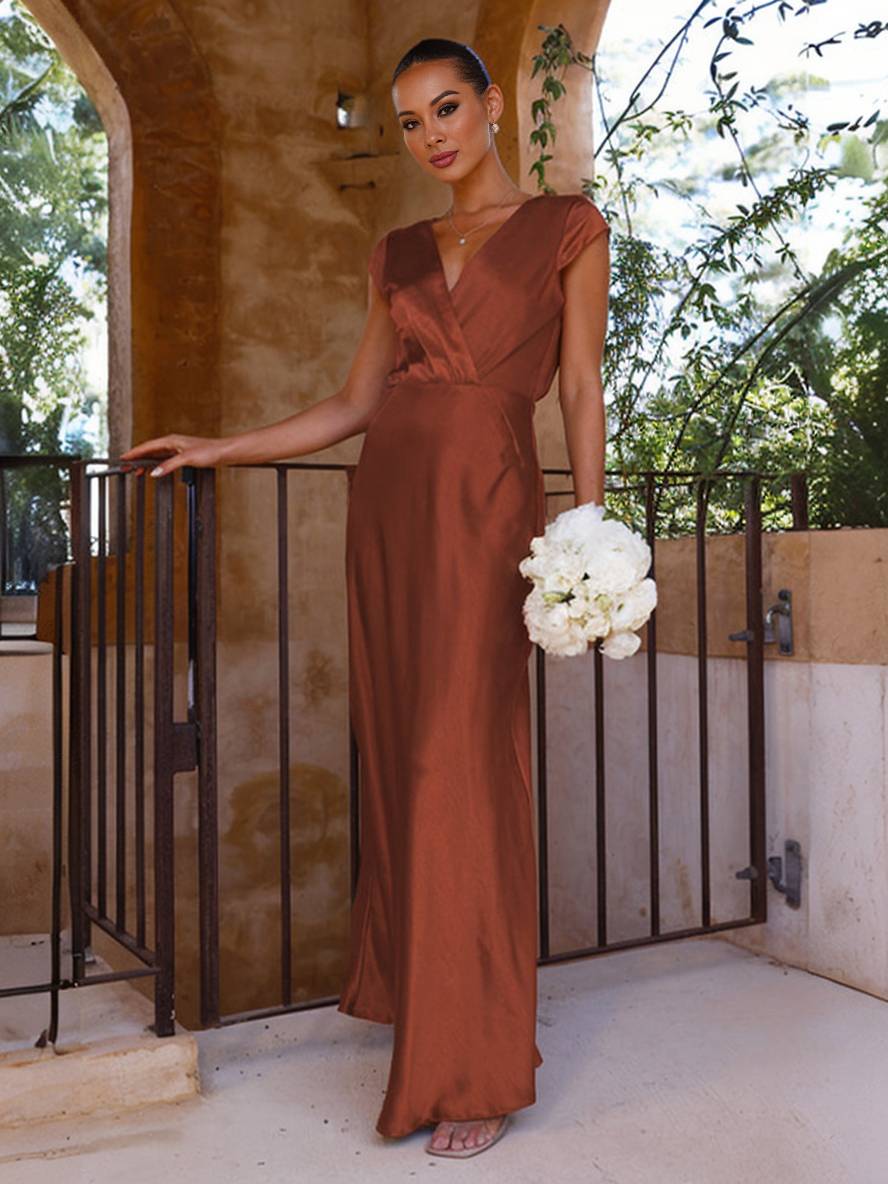 LORINA - Satin Mermaid Dress