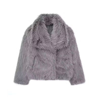 ELVORU - Fur Effect Puffer Coat