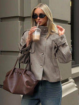 HAVEN Houndstooth tweed jacket