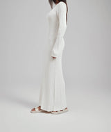 Lorenza-Mari Ribbed Knit Maxi Dress