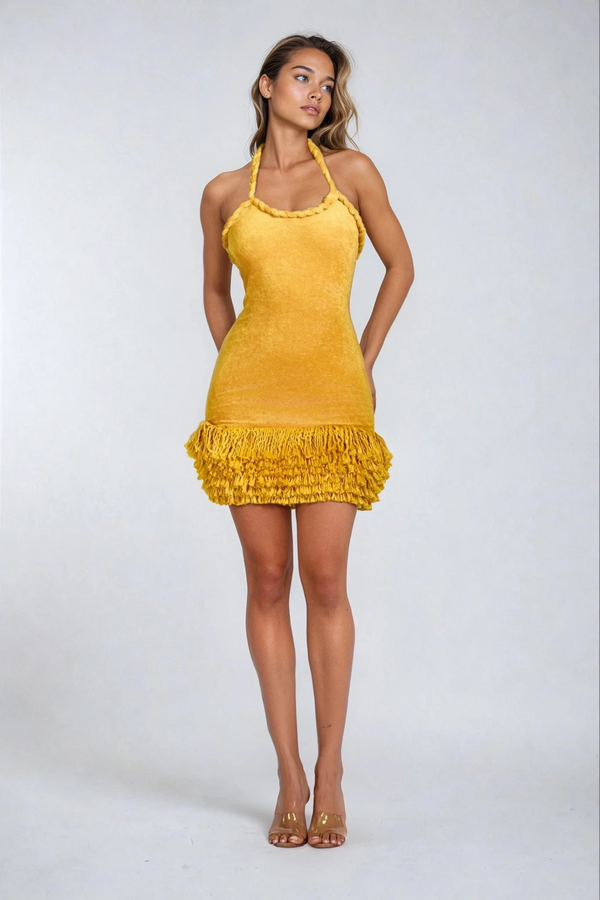 AZURA Halter Mini Dress