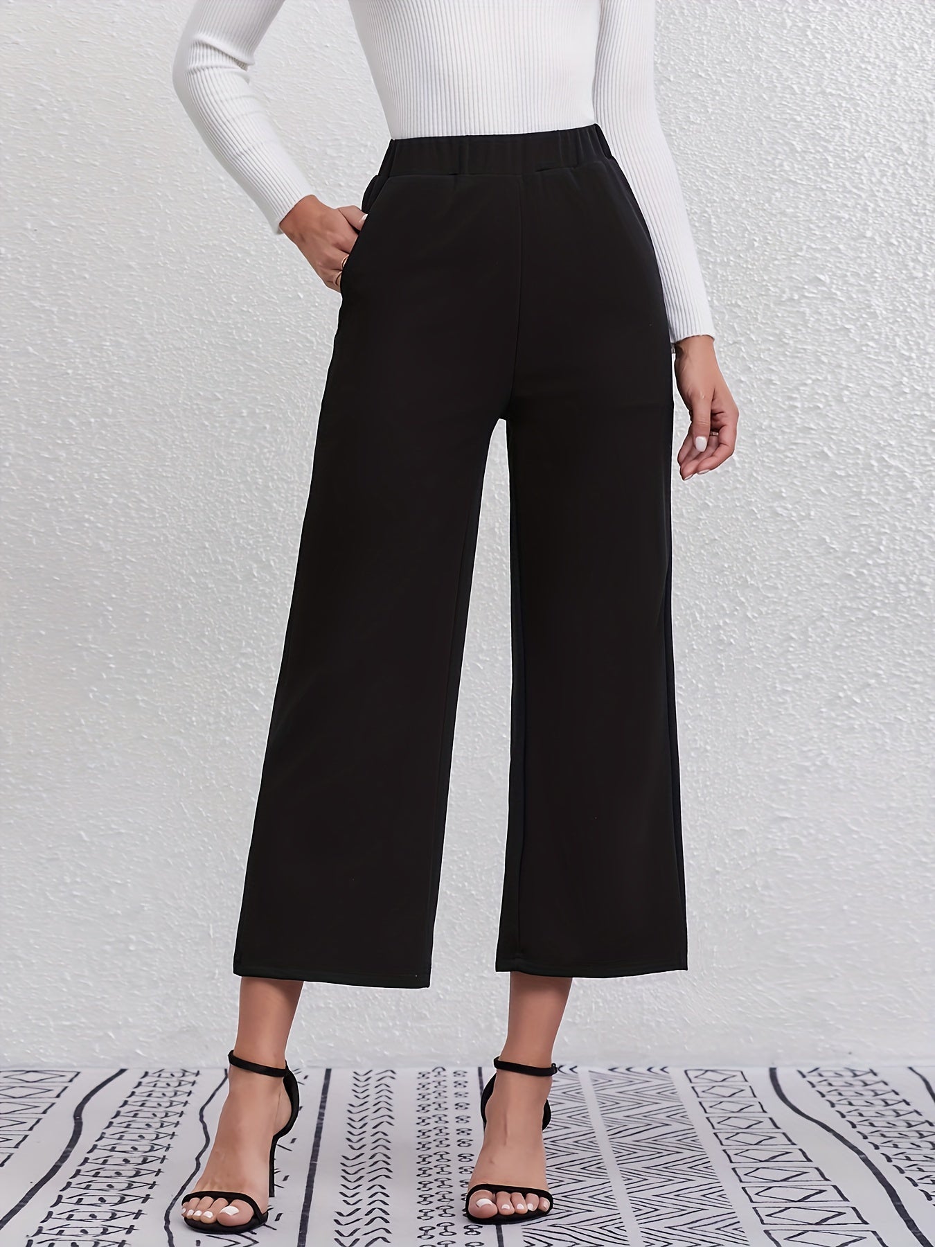 Serena-Flair High-Waist Wide-Leg Pants