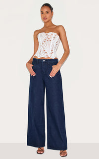 VÉLANE Lace Corset Top