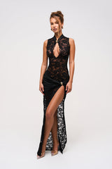 ALEXIA Lace Maxi Dress