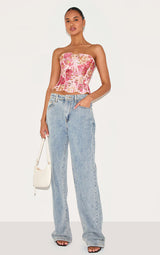 VÉLANE Lace Corset Top