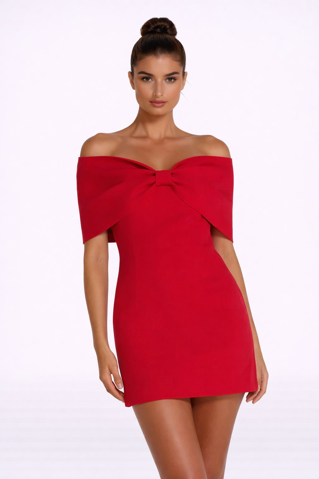 AMORE Off-Shoulder Elegance Dress