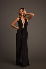 ALTHEA Cupro Maxi Dress 
