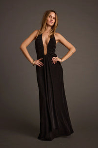 ALTHEA Cupro Maxi Dress 