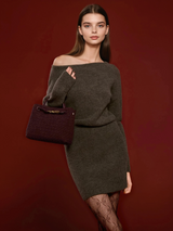ÉLANE Always Chic Suede Woven Tote Bag