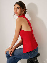 LINEN Halter Top