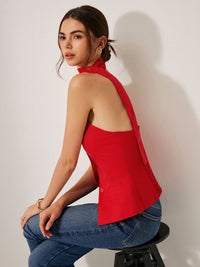 LINEN Halter Top