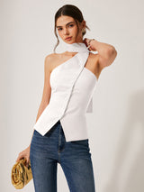 LINEN Halter Top
