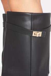 CERVINA Leather Boots Black