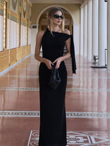 ELEA – One Shoulder Bodycon Maxi Dress