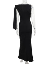 ELEA – One Shoulder Bodycon Maxi Dress