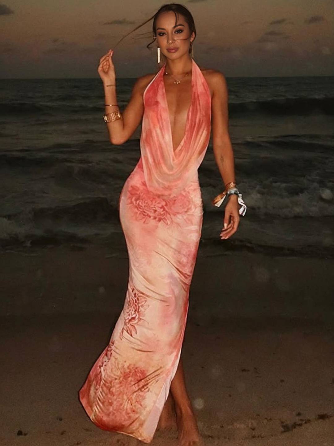 LUNARA - Floral Maxi Dress