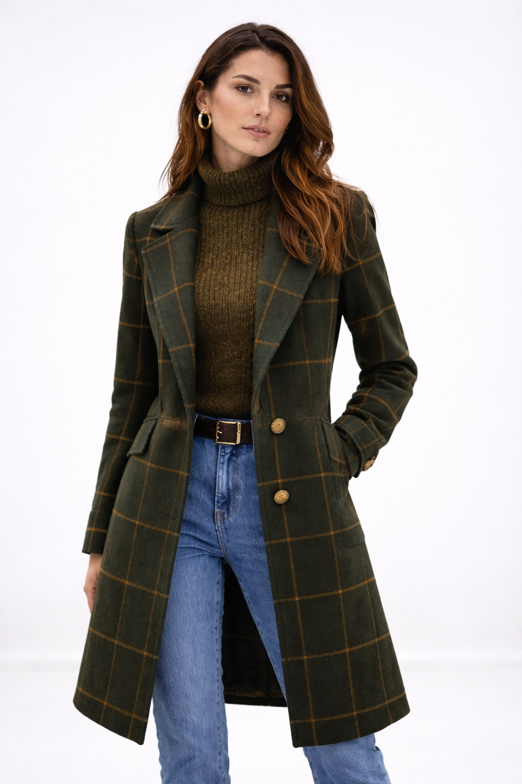 CATELIA Plaid Winter Coat
