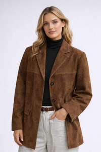 CANYON Suede lapel blazer