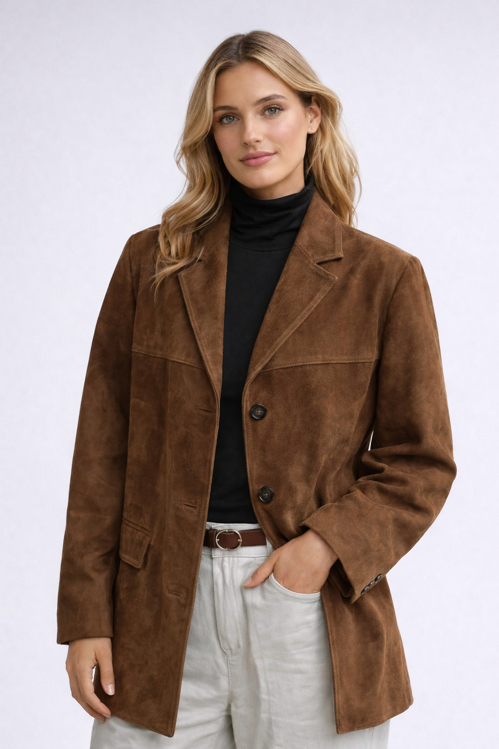 CANYON Suede lapel blazer