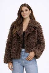 MOCHA Faux Fur Jacket