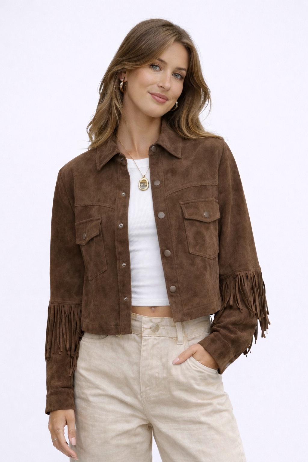 FRINGE Suede Jacket