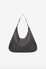 AMALFI CHARM Gray Leather Bag 