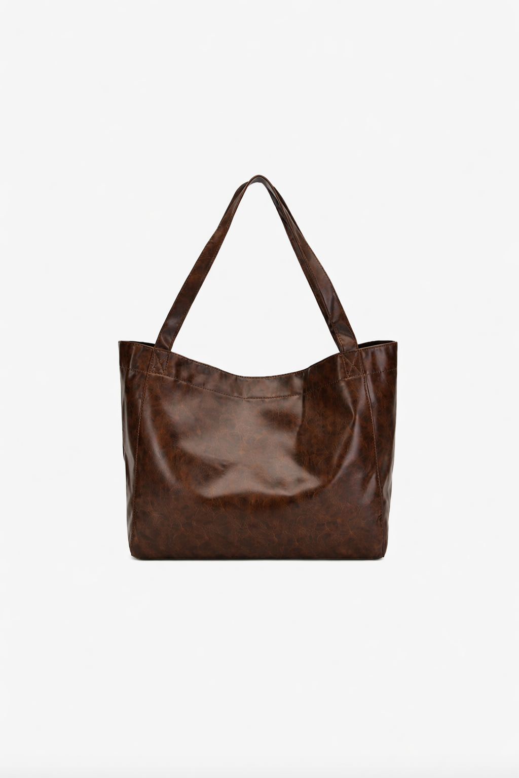 AURELIA Brown Vintage Leather Tote Bag