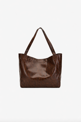 AURELIA Brown Vintage Leather Tote Bag