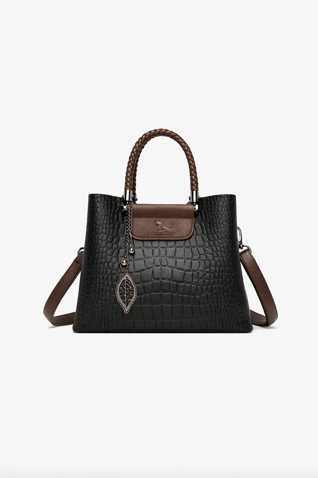JANVENI Black Elegant Leather Bag