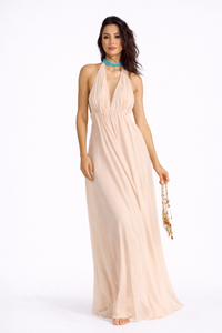ROSABELLA Backless Cut-Out Maxi Dress