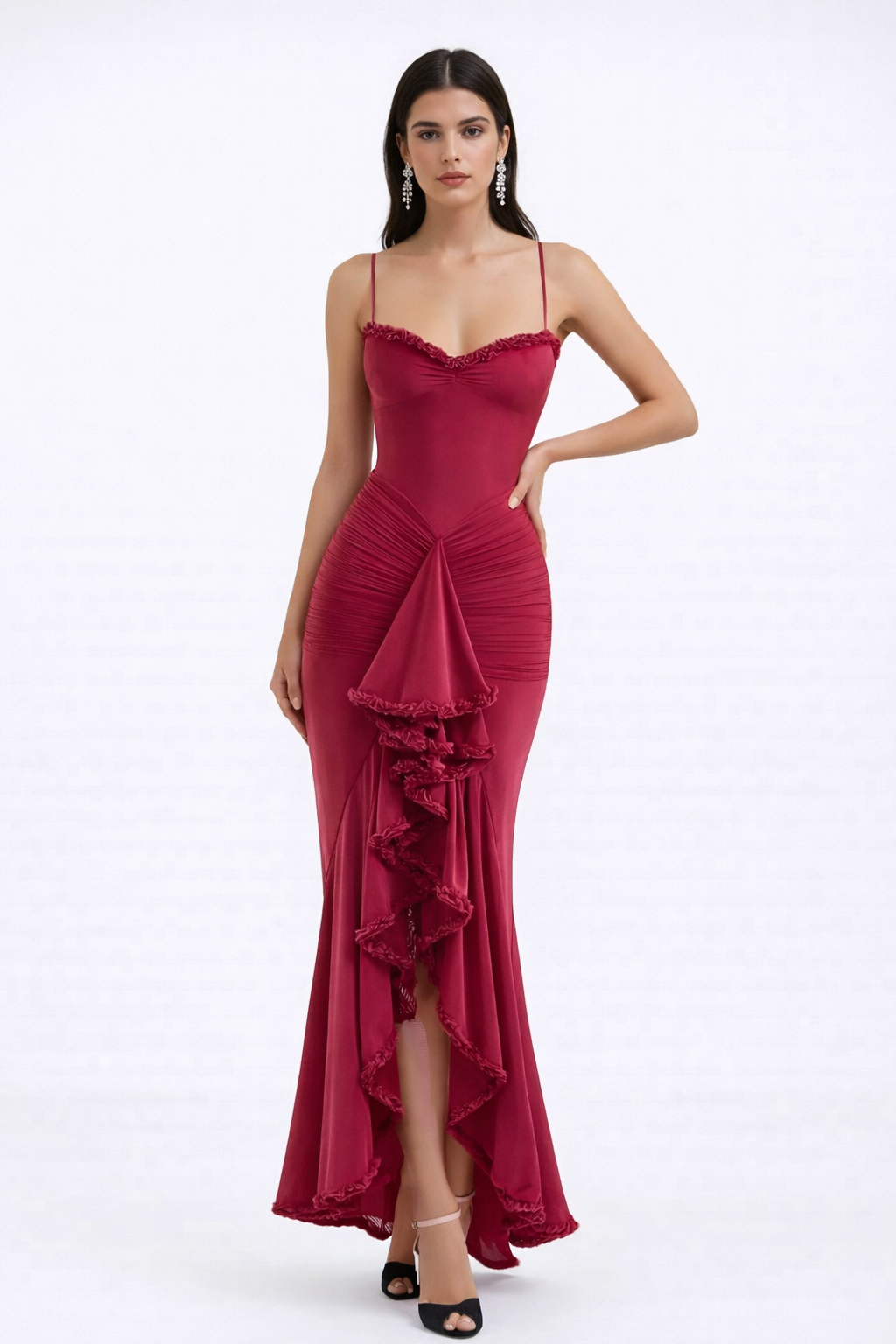 FLAVIA Ruffle Maxi Dress 