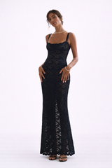 JUSTINA Lace Maxi Dress