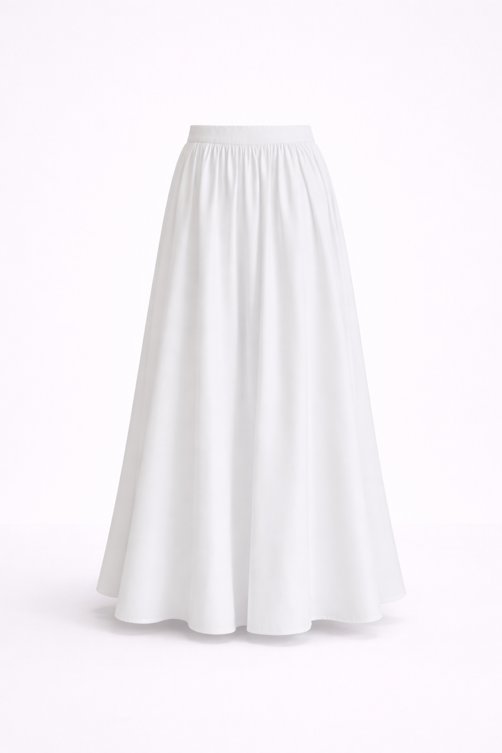 MARISTE Linen Pleated Skirt