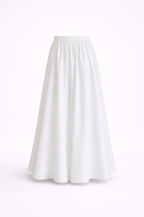 MARISTE Linen Pleated Skirt