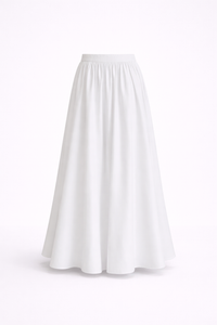 MARISTE Linen Pleated Skirt