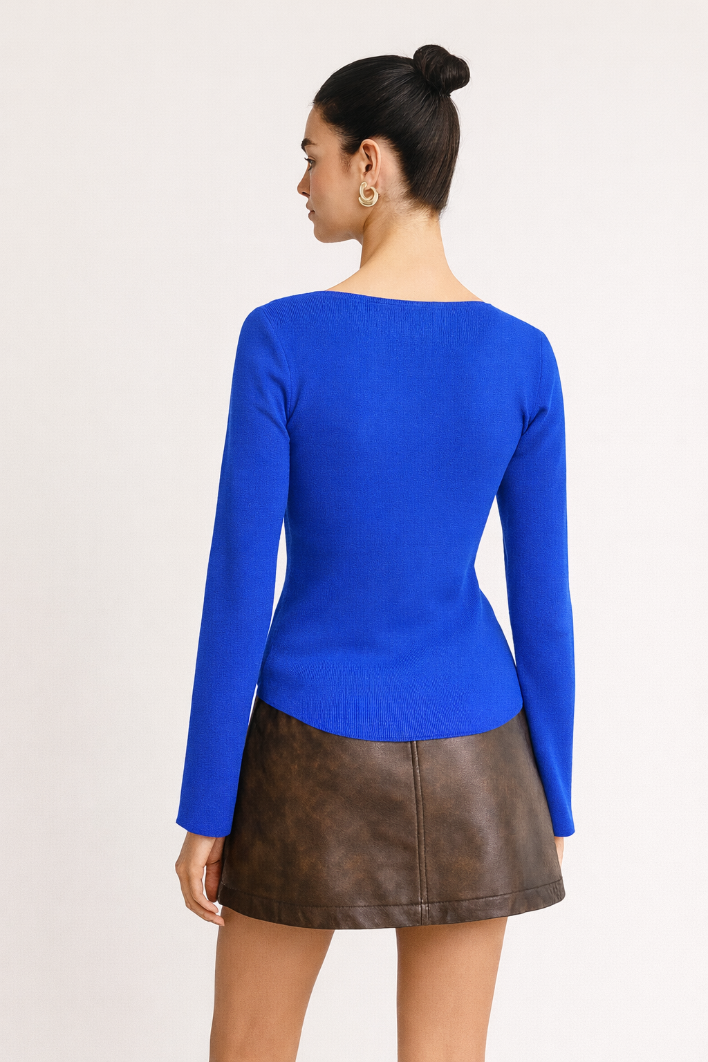 ELYSA Asymmetric Ruched Top