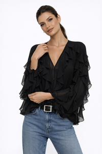 PURE DESIRE Ruffle Blouse 