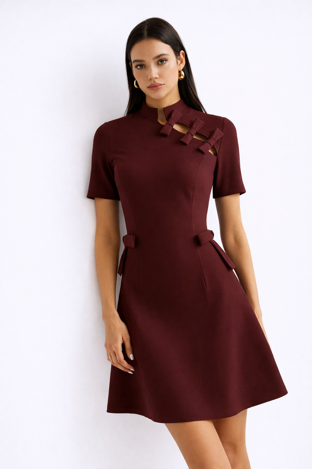 AURA Bow Cut Out Dress