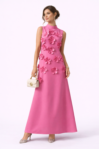 BLOOM Floral Embellished Sleeveless Maxi Dress