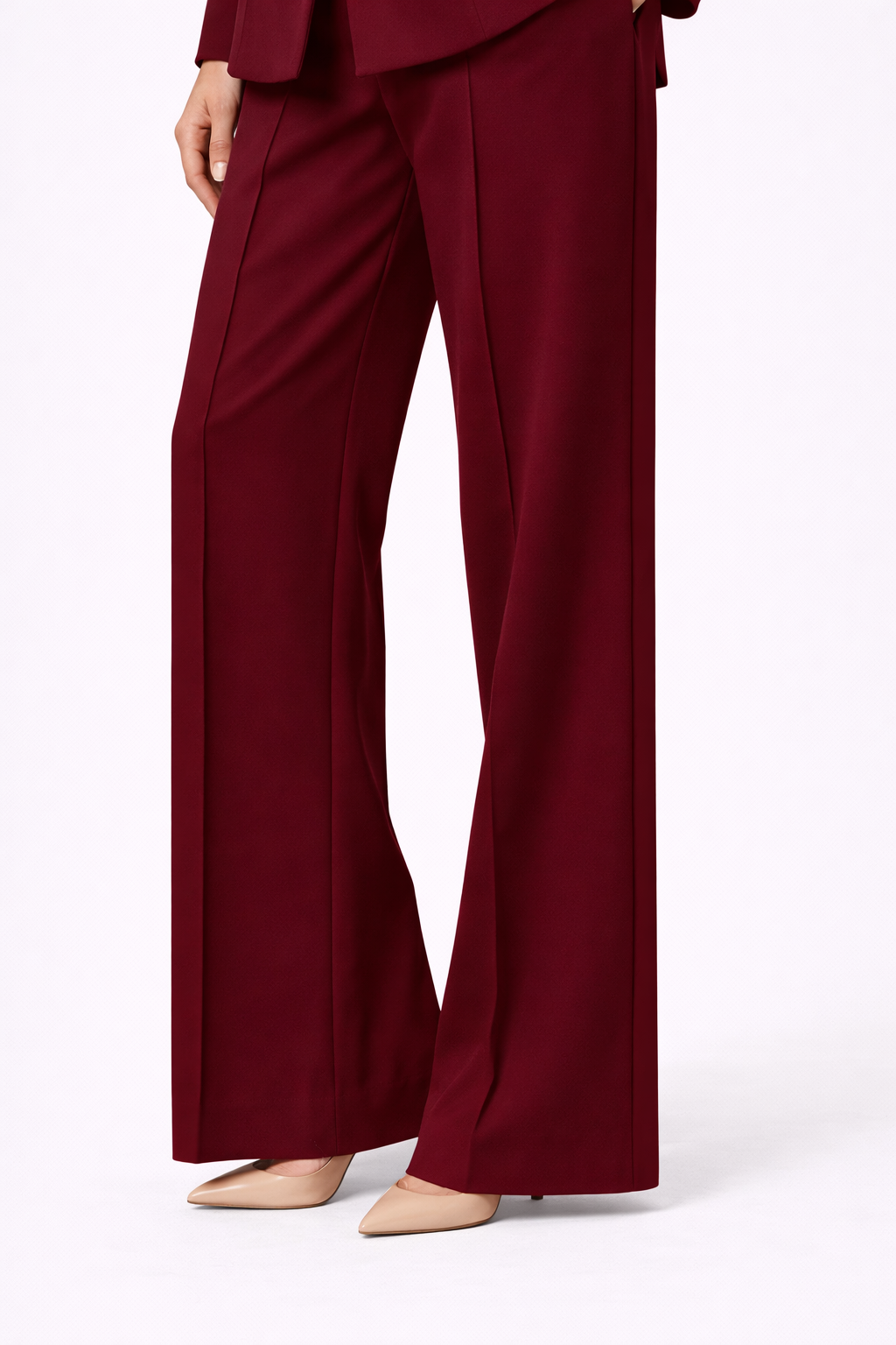 ATELIER Polished Chic Blazer & Wide-Leg Trouser Set