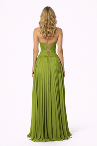 FENITY Maxi Dress Elegant Halter Silhouette