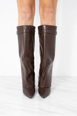 CERVINA Leather Boots Brown